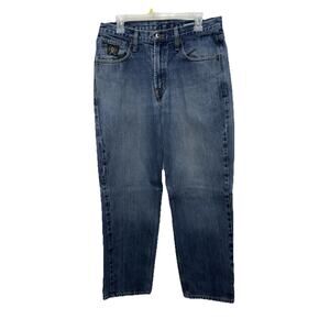 Cinch Jeans Men's 33X32 Blue Dark Wash Straight Leg Jeans EUC
